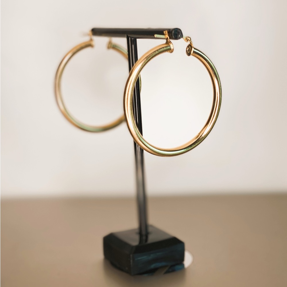 Semi-Fine 18k Gold filled 45mm hoops